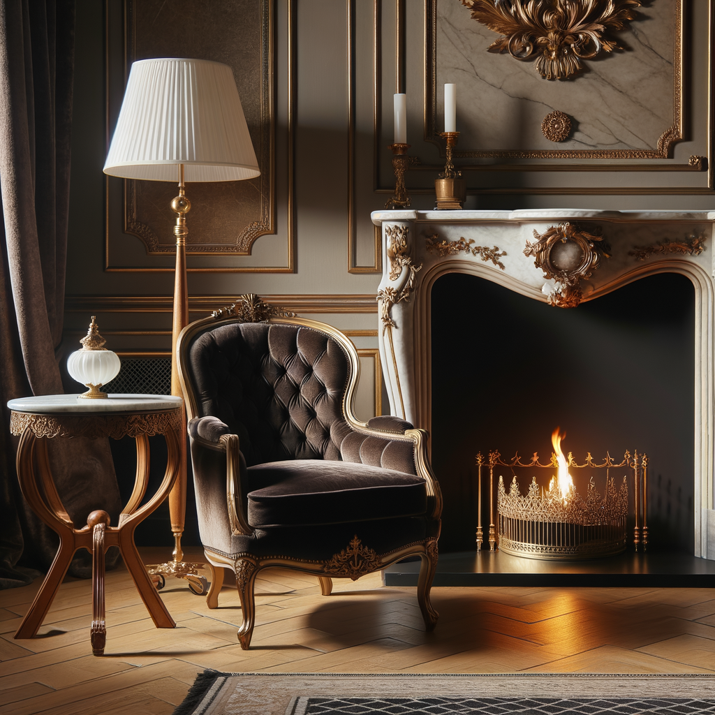 Detalles decorativos en un salón elegante y tradicional