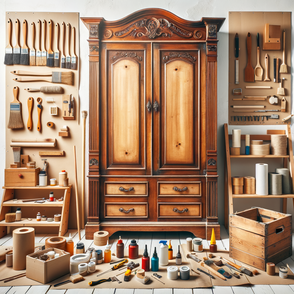 Preparativos para restaurar armarios de madera con facilidad